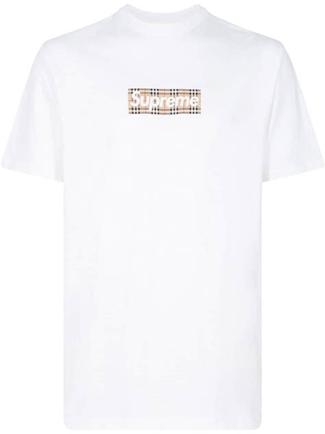 burberry supreme shirt|supreme burberry box t shirt.